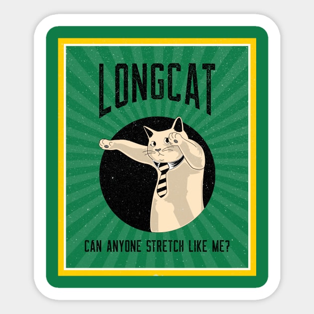 LONG CATS Sticker by Katebi Designs